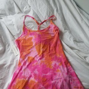 Outdoor Voices Exercise Dress M Pink Orange TieDye